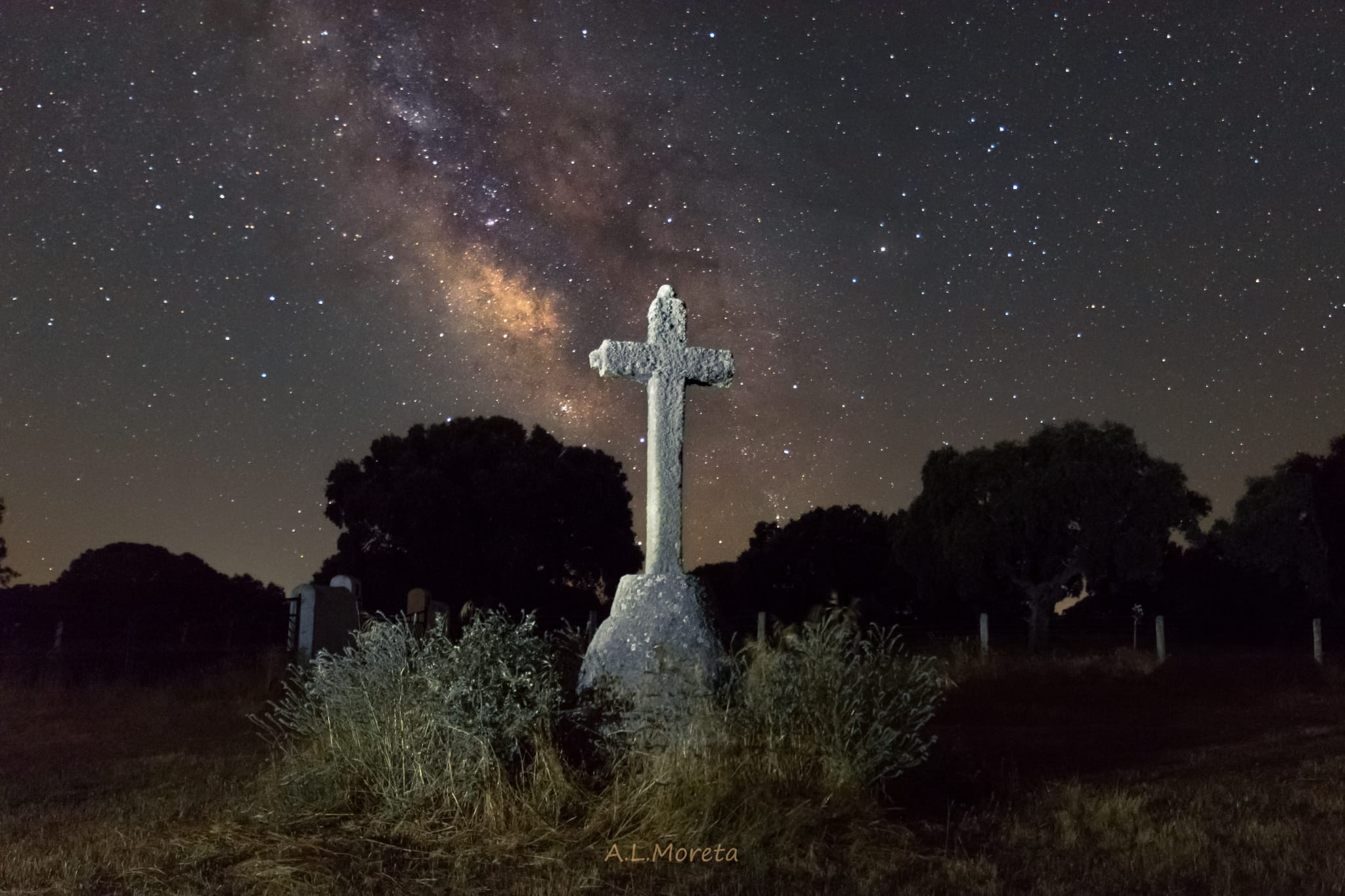 Foto de la vía Láctea realizada por Alvaro L. Moreta el 18 de junio de 2020
