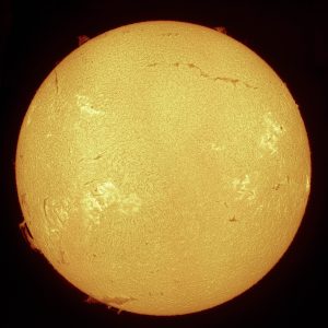 Foto del Sol realizada el 30/12/2025 por Oscar Martín Mesonero