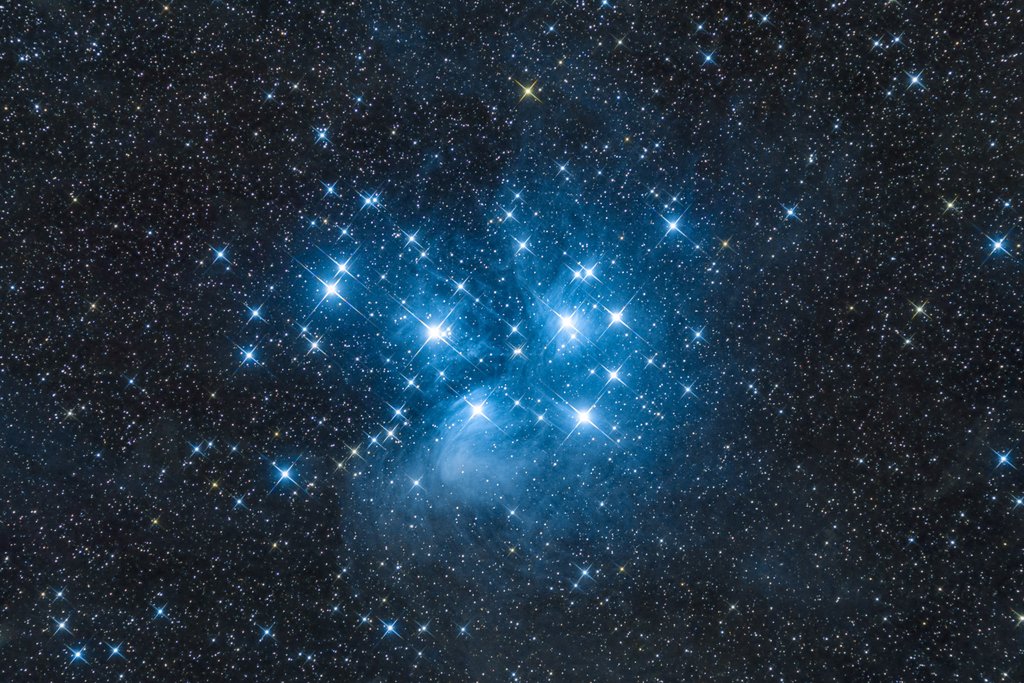 M45 Pléyades Realizada por Óscar Martín Mesonero