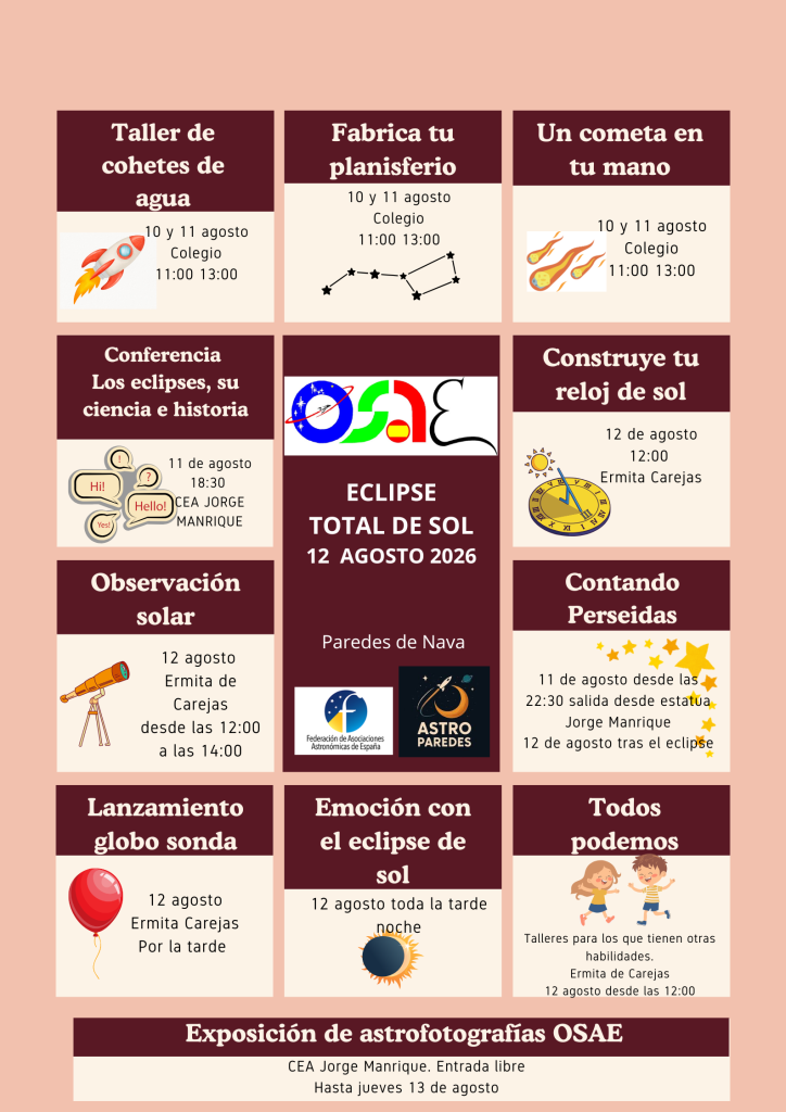 Programación OSAE Paredes de Nava