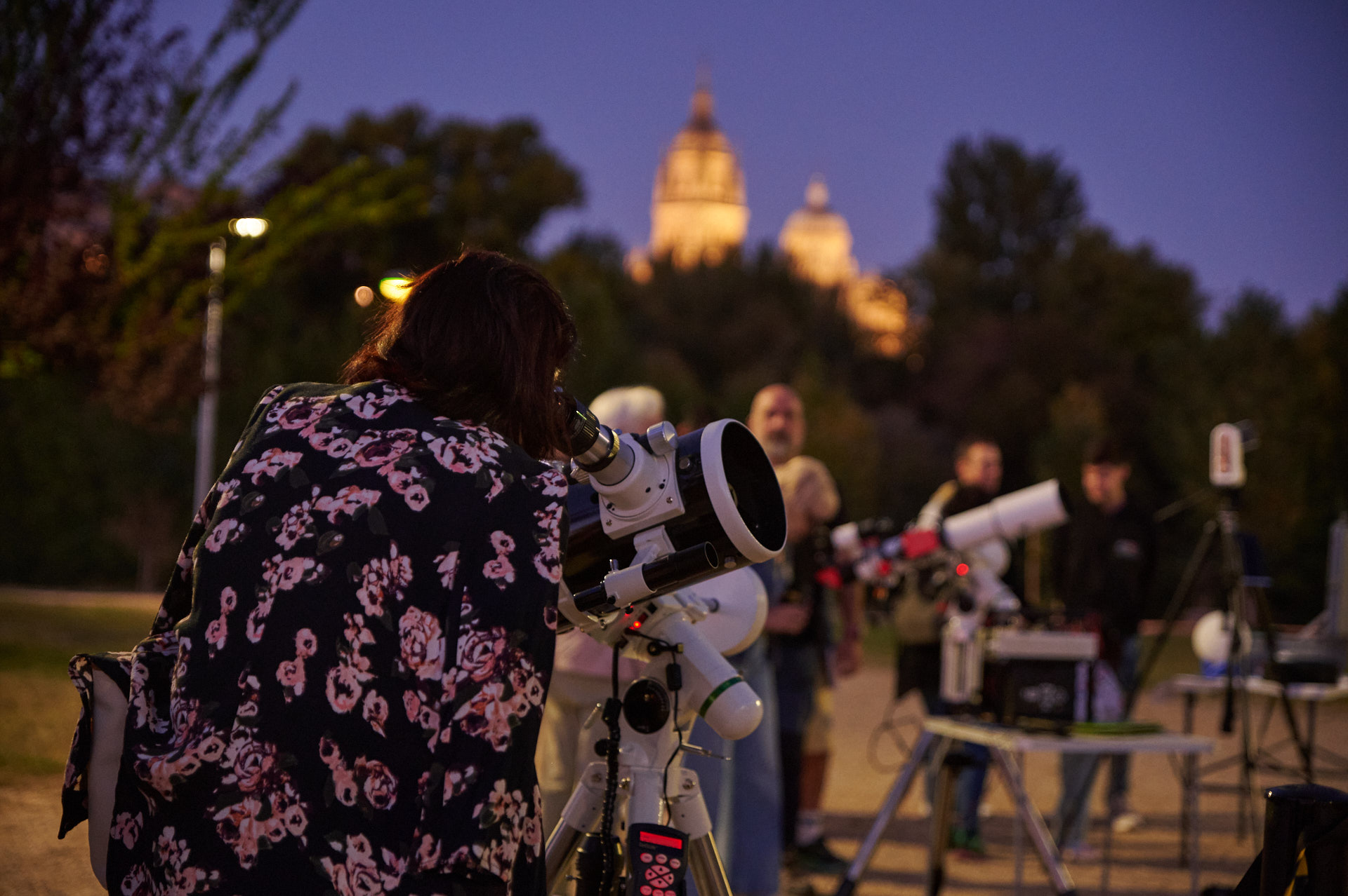 Observando la luna